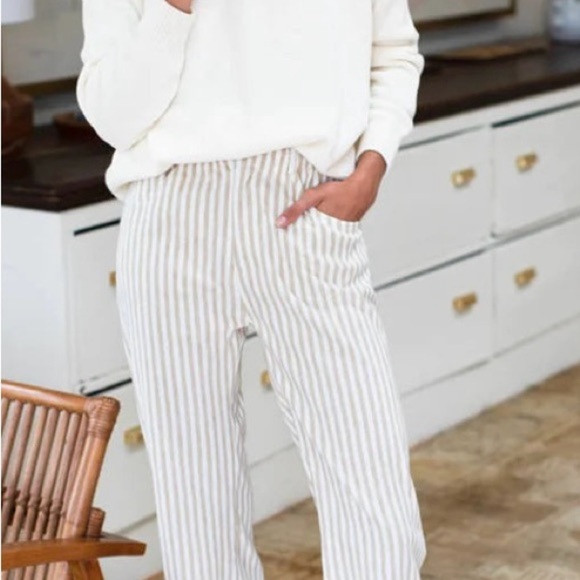 EMERSON FRY JOHNNY SAILOR PANT - ALMOND SAND STRIPE - Picture 4 of 12
